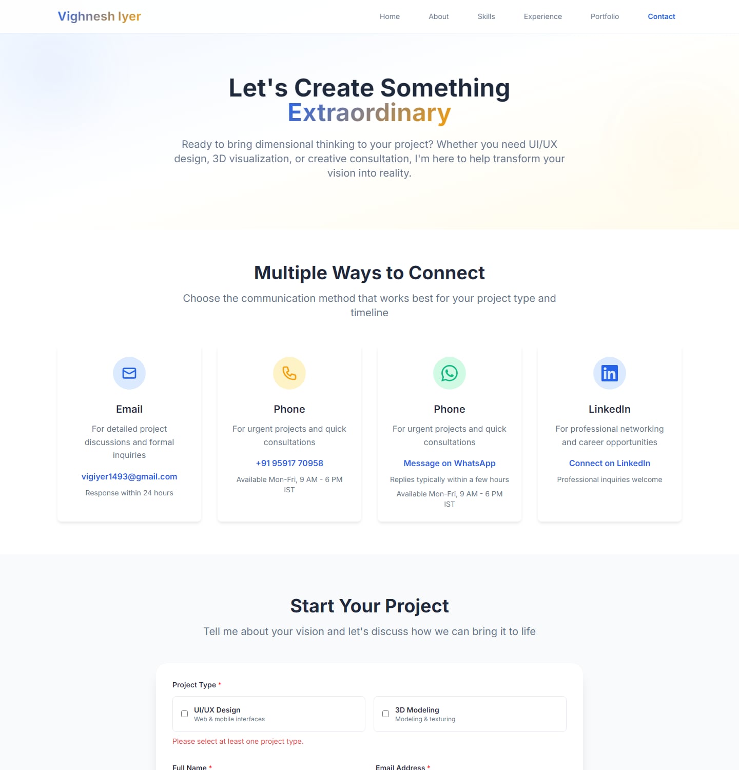 Before — Contact